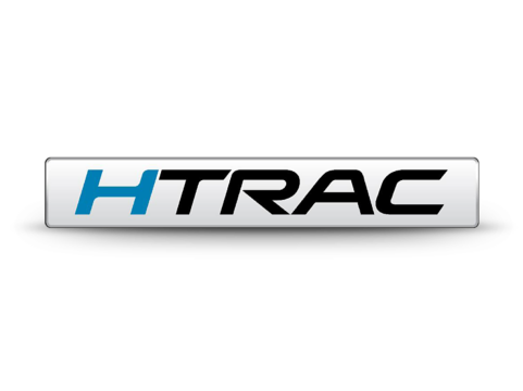 Logo systému pohonu všech kol Hyundai HTRAC ™ ve zcela novém Tucsonu.